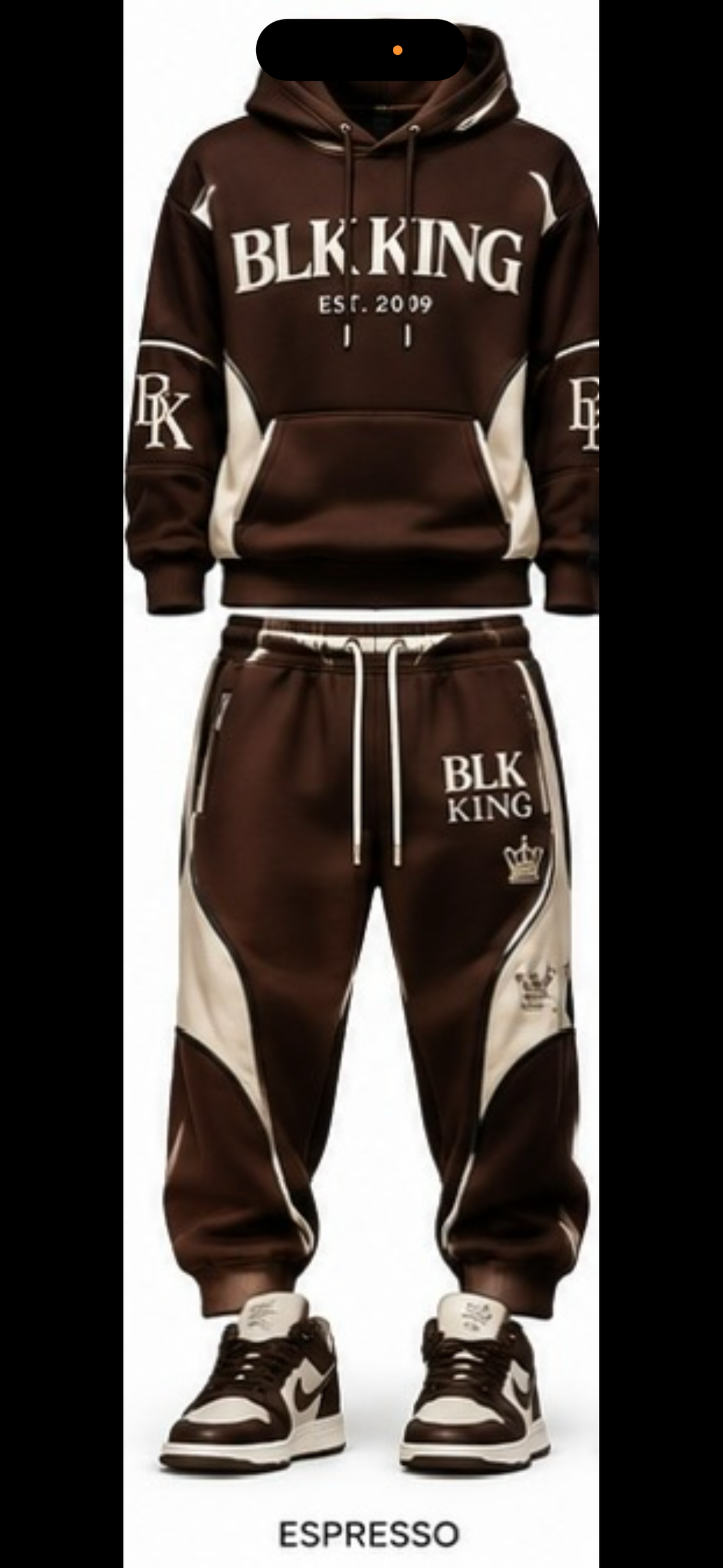 ****PRE-ORDER**** BLK KING ROYAL STANDARD™ HOODIE SET