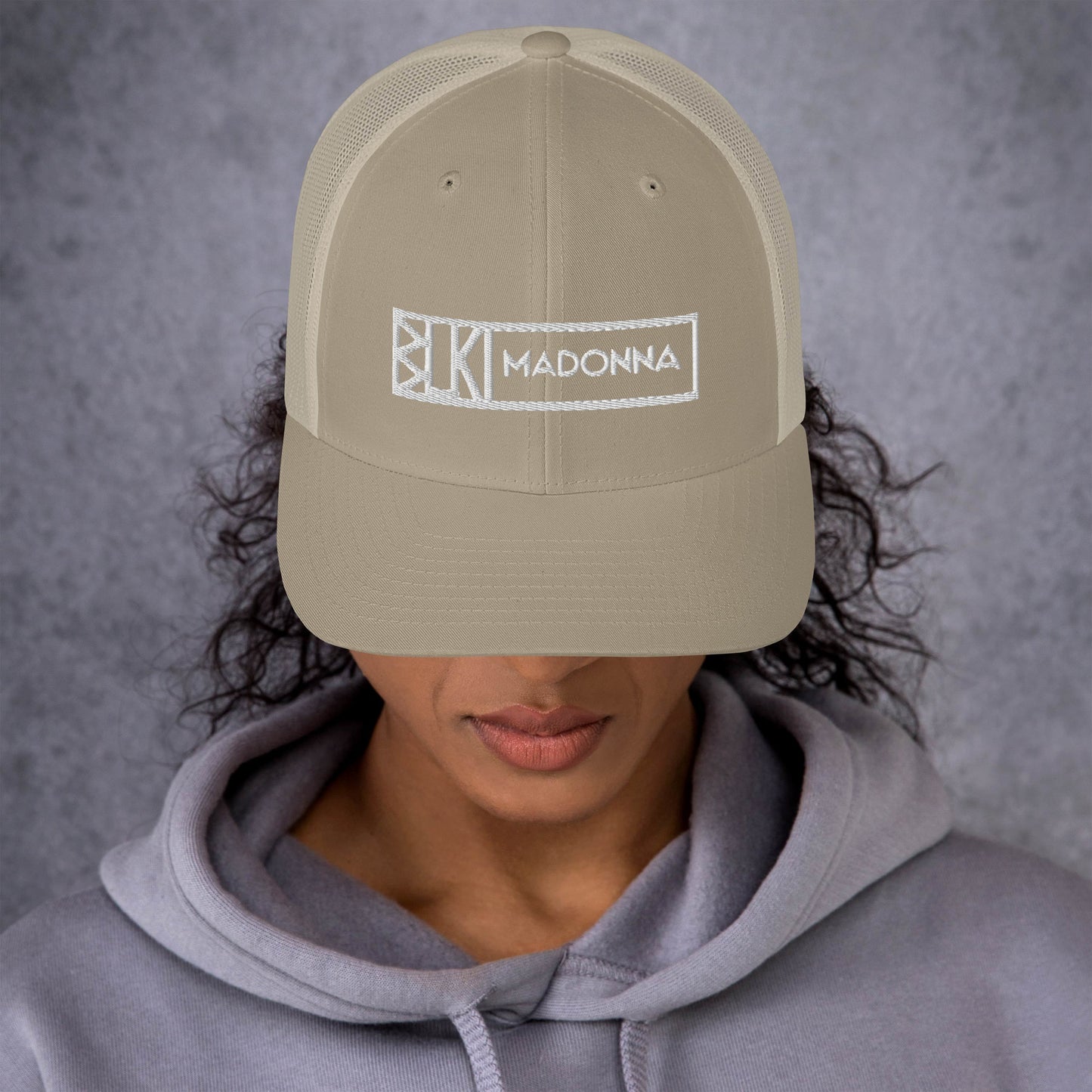 Blk Madonna Trucker Cap