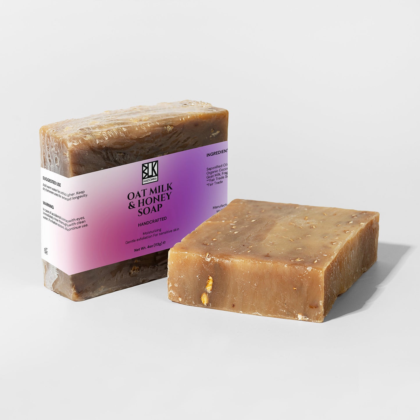 BLK Madonna Oat Milk Honey Soap