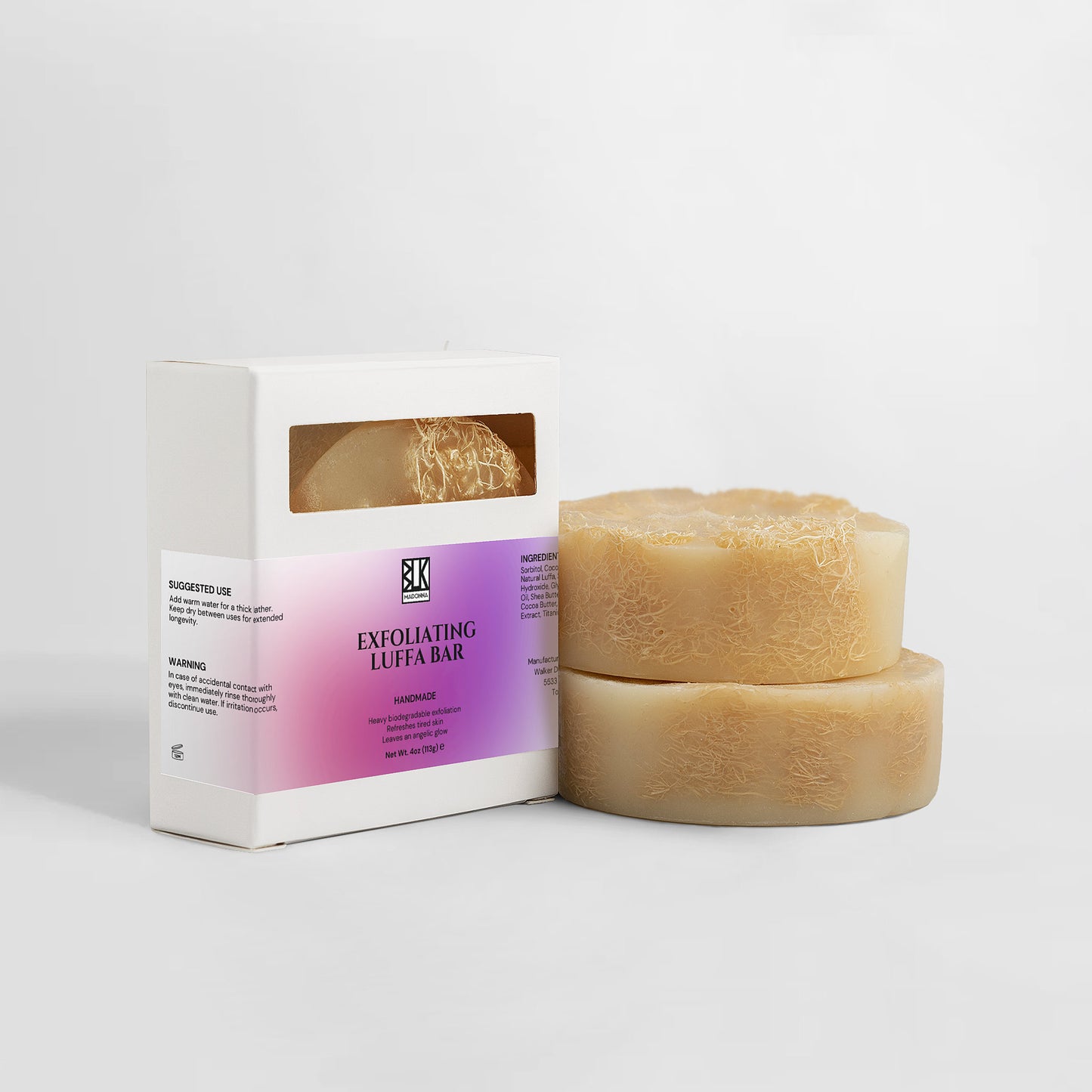 BLK Madonna Exfoliating Luffa Bar