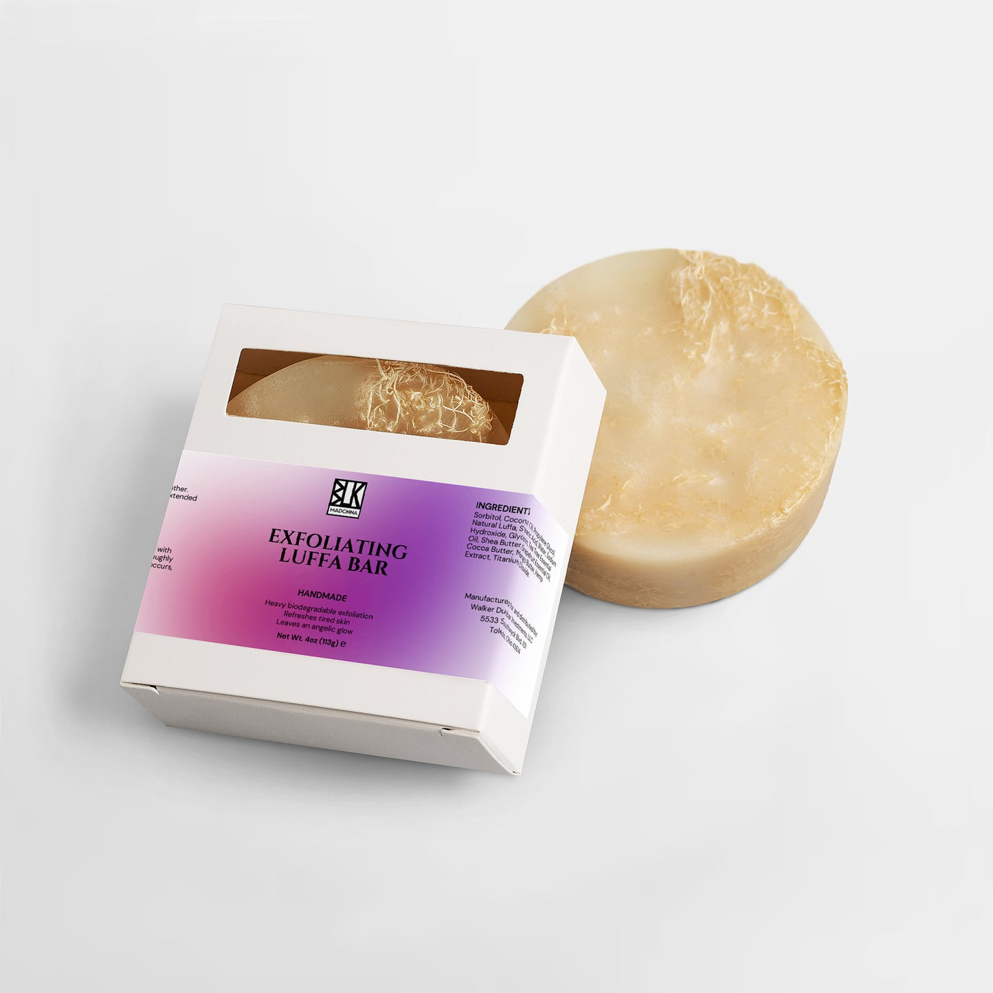 BLK Madonna Exfoliating Luffa Bar