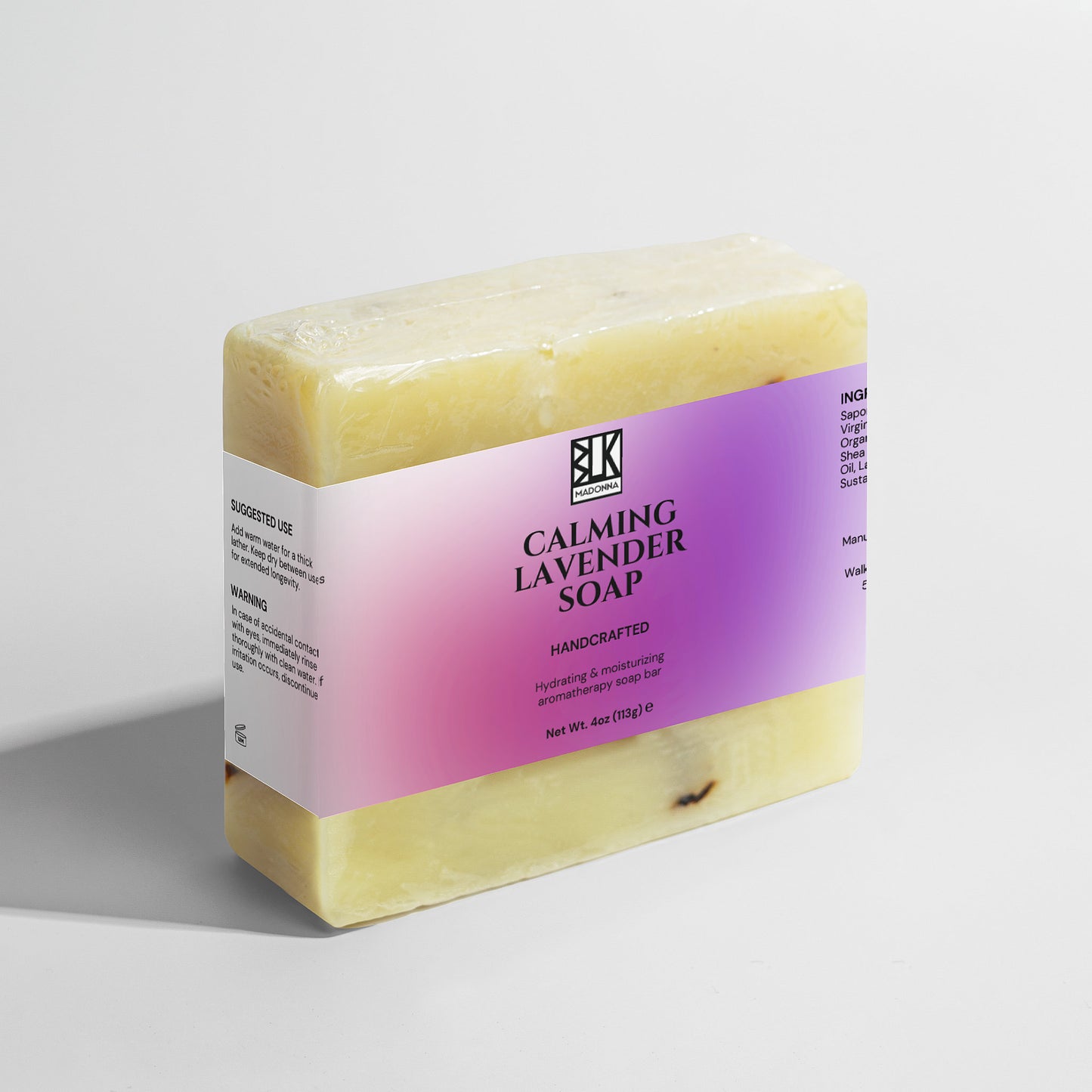 BLK MADONNA Calming Lavender Bar