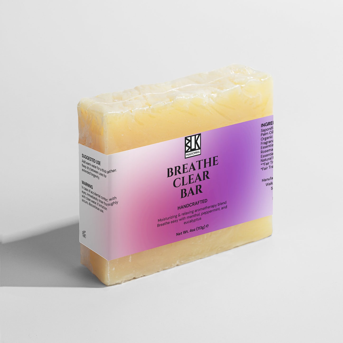 Breathe Clear Bar | BLK MADONNA