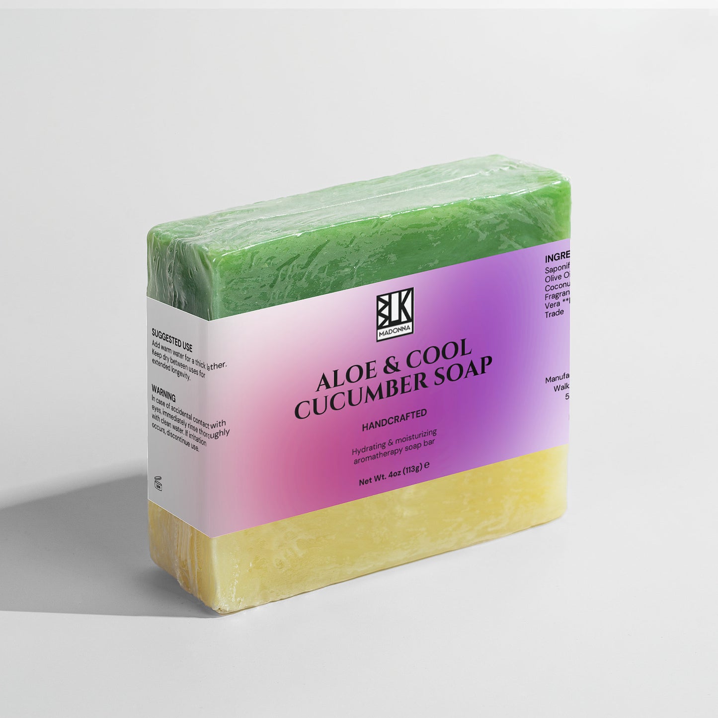 Aloe & Cool Cucumber Bar | BLK MADONNA