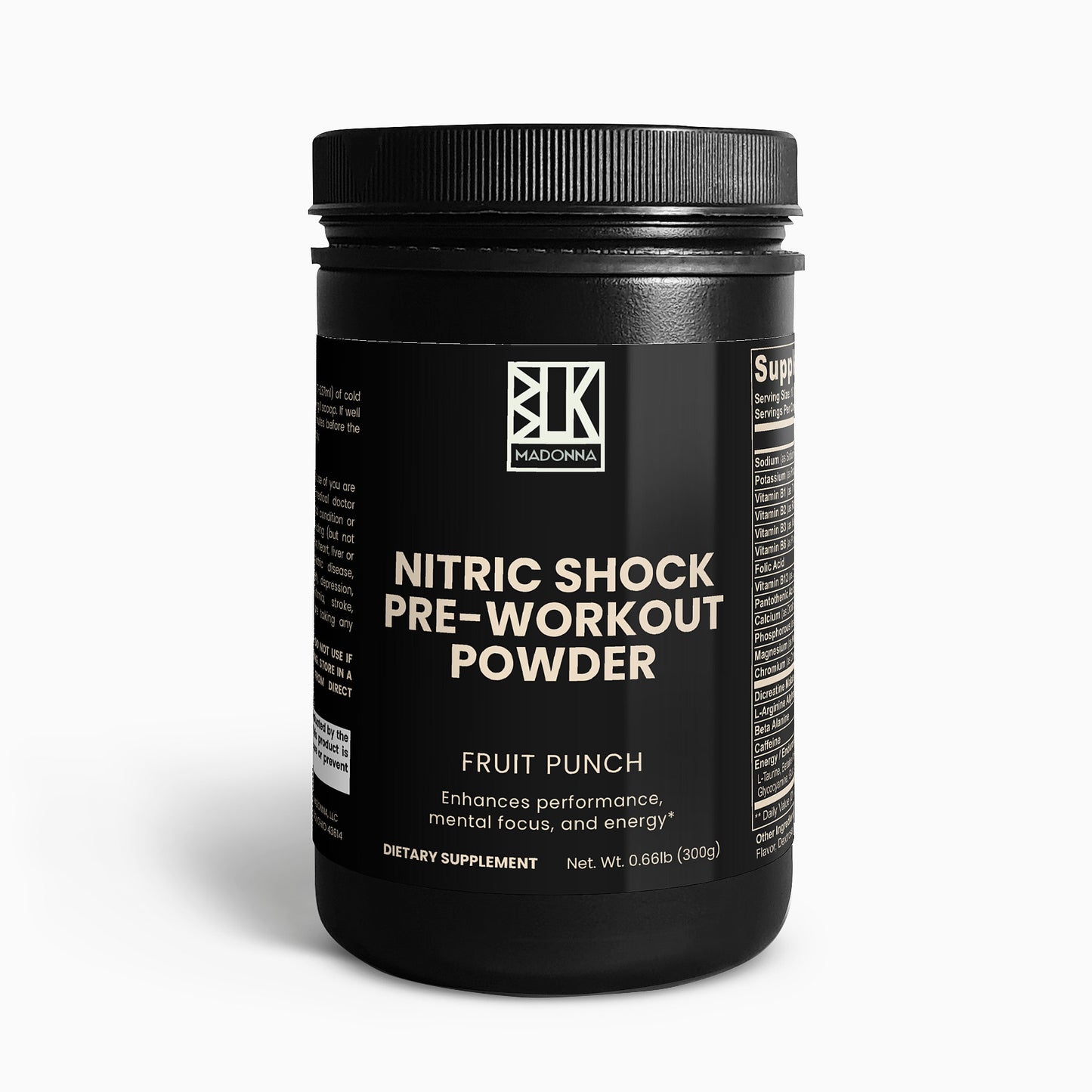 NITRIC SHOCK™ Pre-Workout Power Fuel | BLK MADONNA Performance