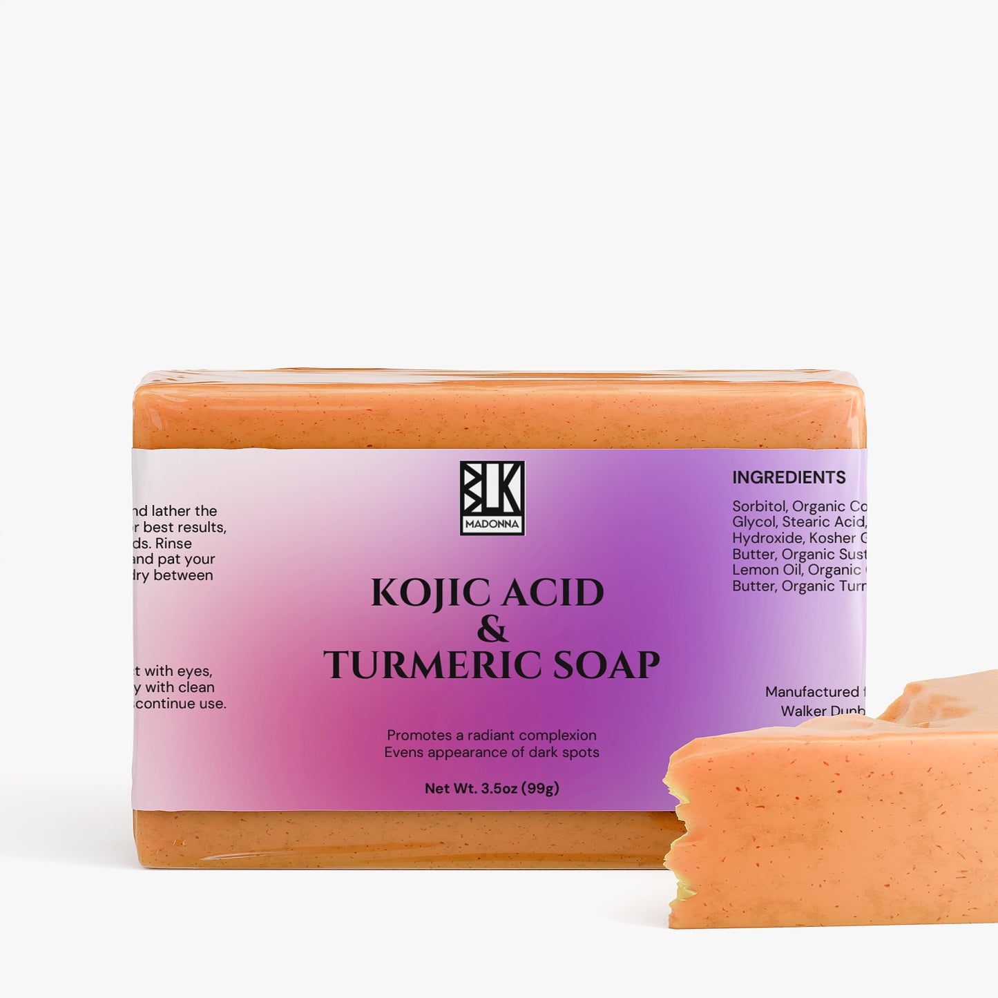 BLK Madonna Kojic Acid & Turmeric Soap