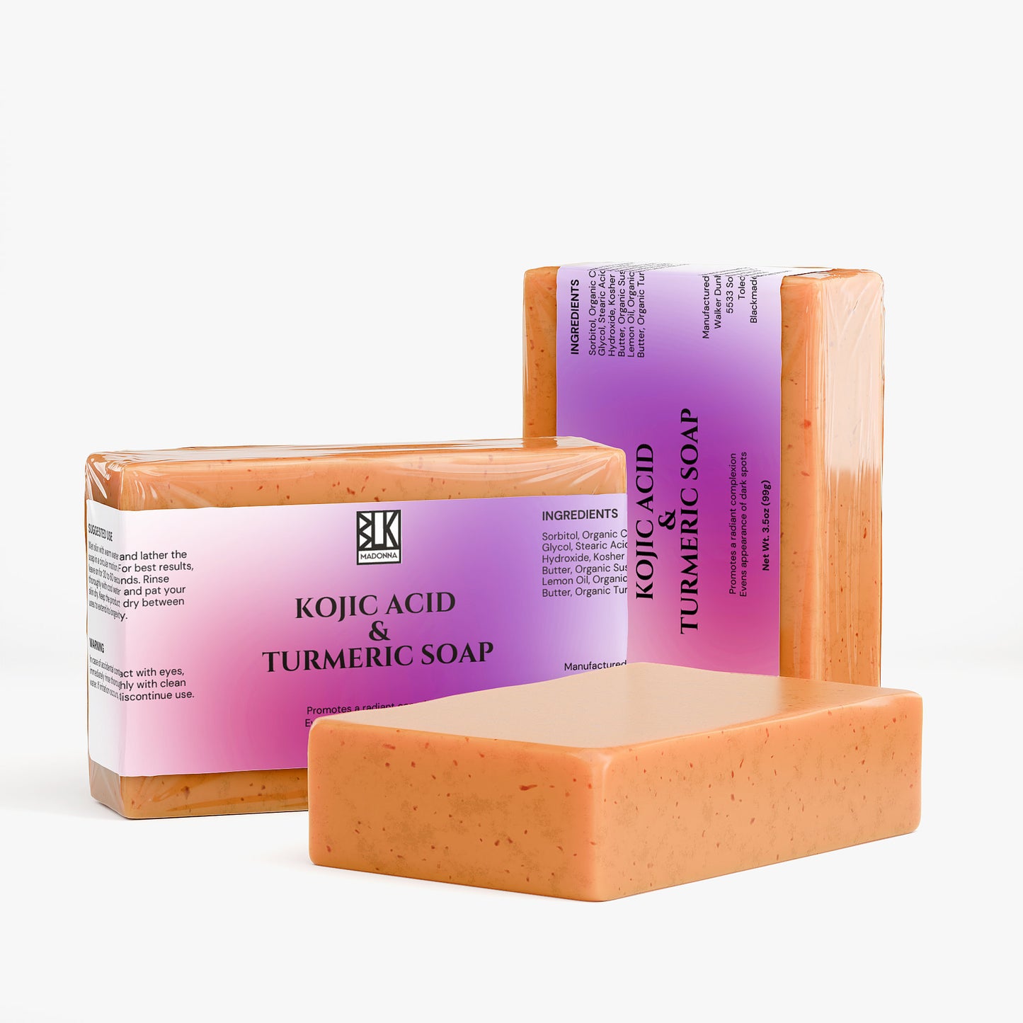 BLK Madonna Kojic Acid & Turmeric Soap