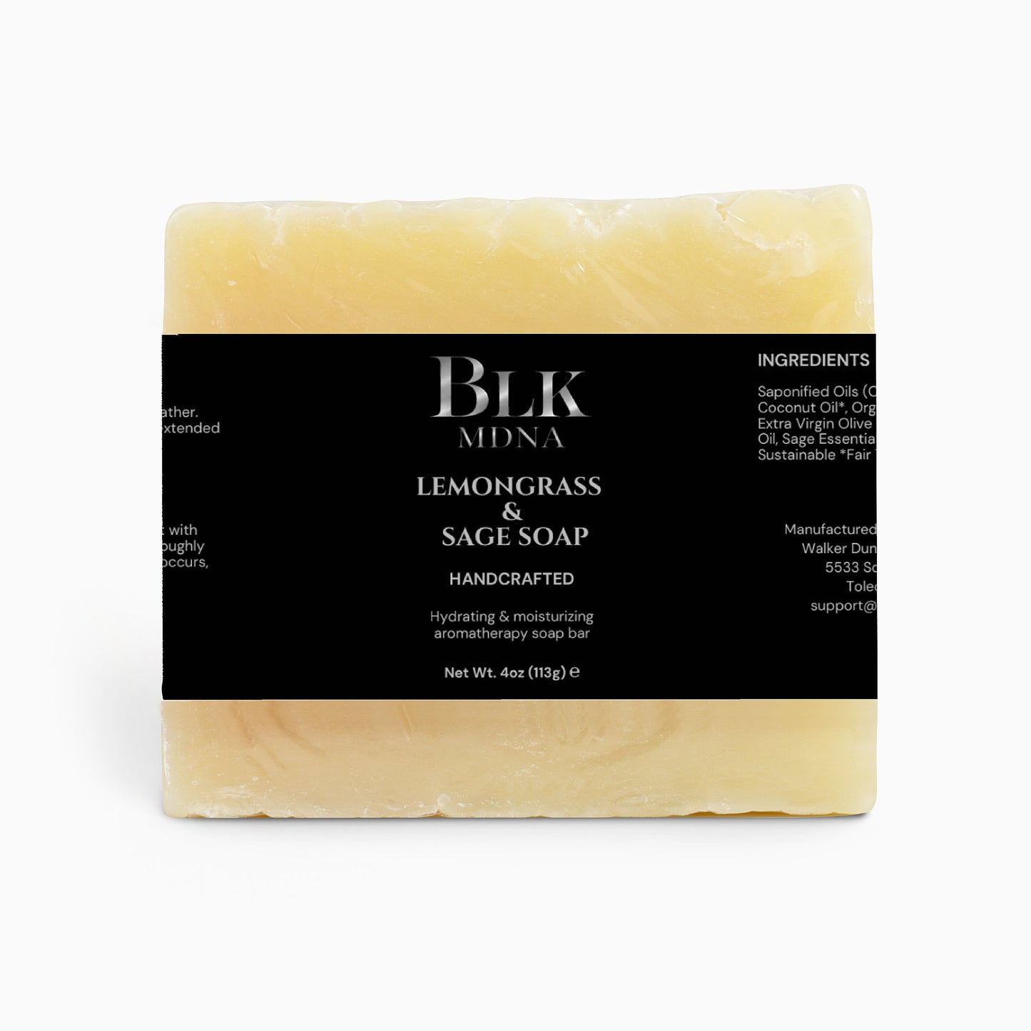 Lemongrass & Sage Soap | BLK MDNA