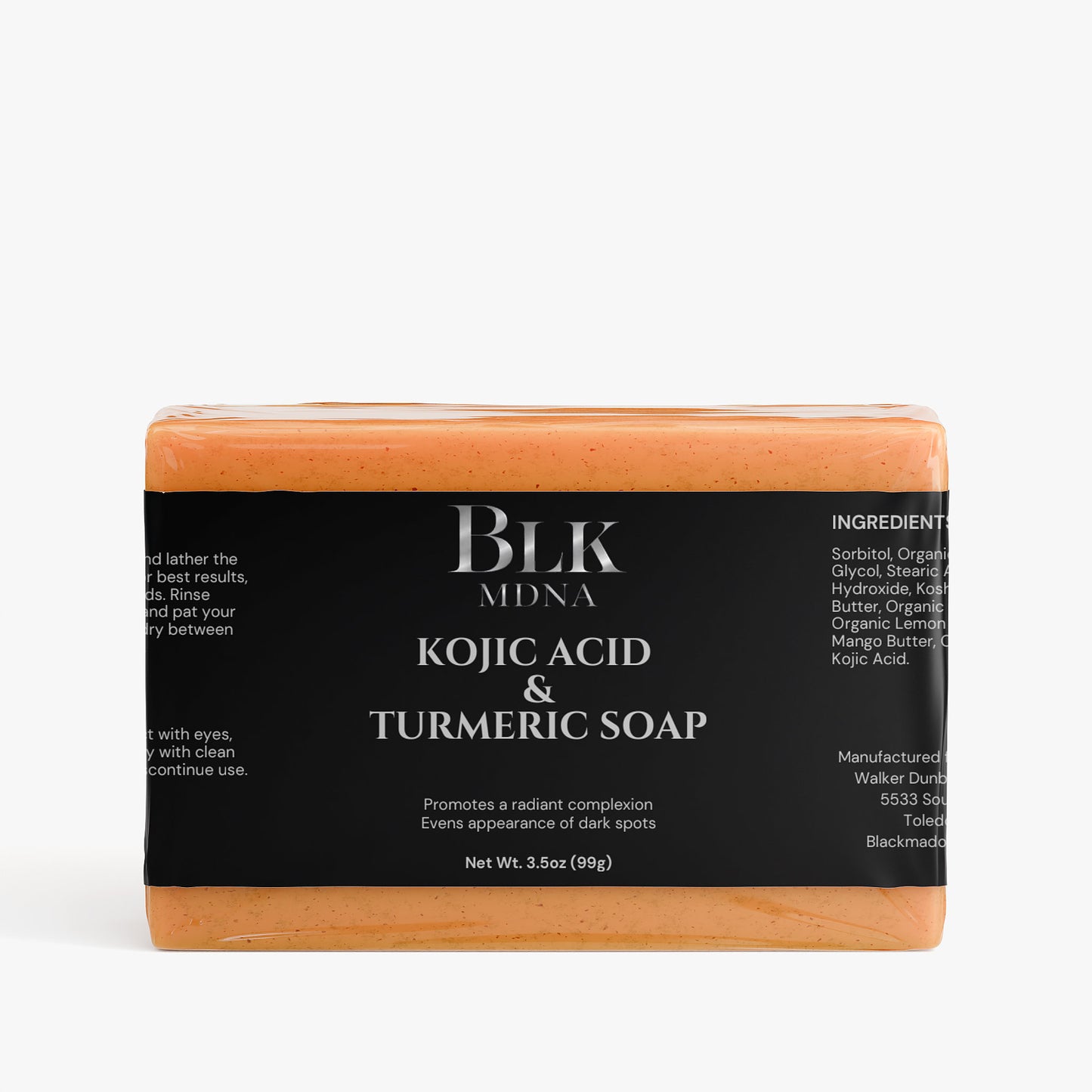 Kojic Acid & Turmeric Soap | BLK MDNA