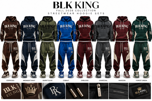 ****PRE-ORDER****  BLK KING ROYAL STANDARD™ HOODIE SET