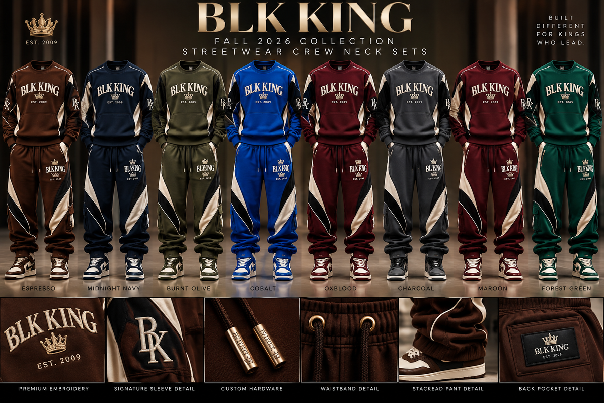****PRE-ORDER**** BLK KING Sovereign Motion™ Men's Stacked Sweat Set