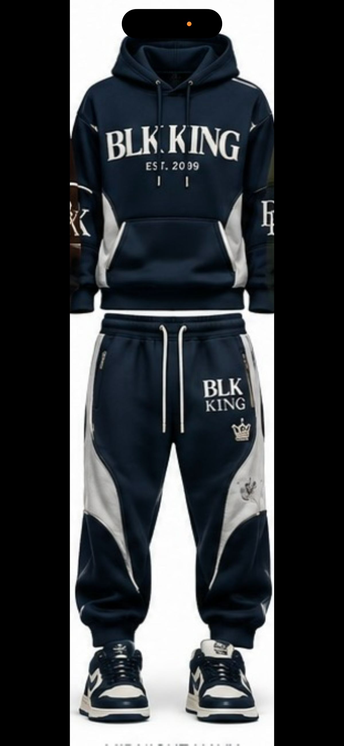 ****PRE-ORDER****  BLK KING ROYAL STANDARD™ HOODIE SET