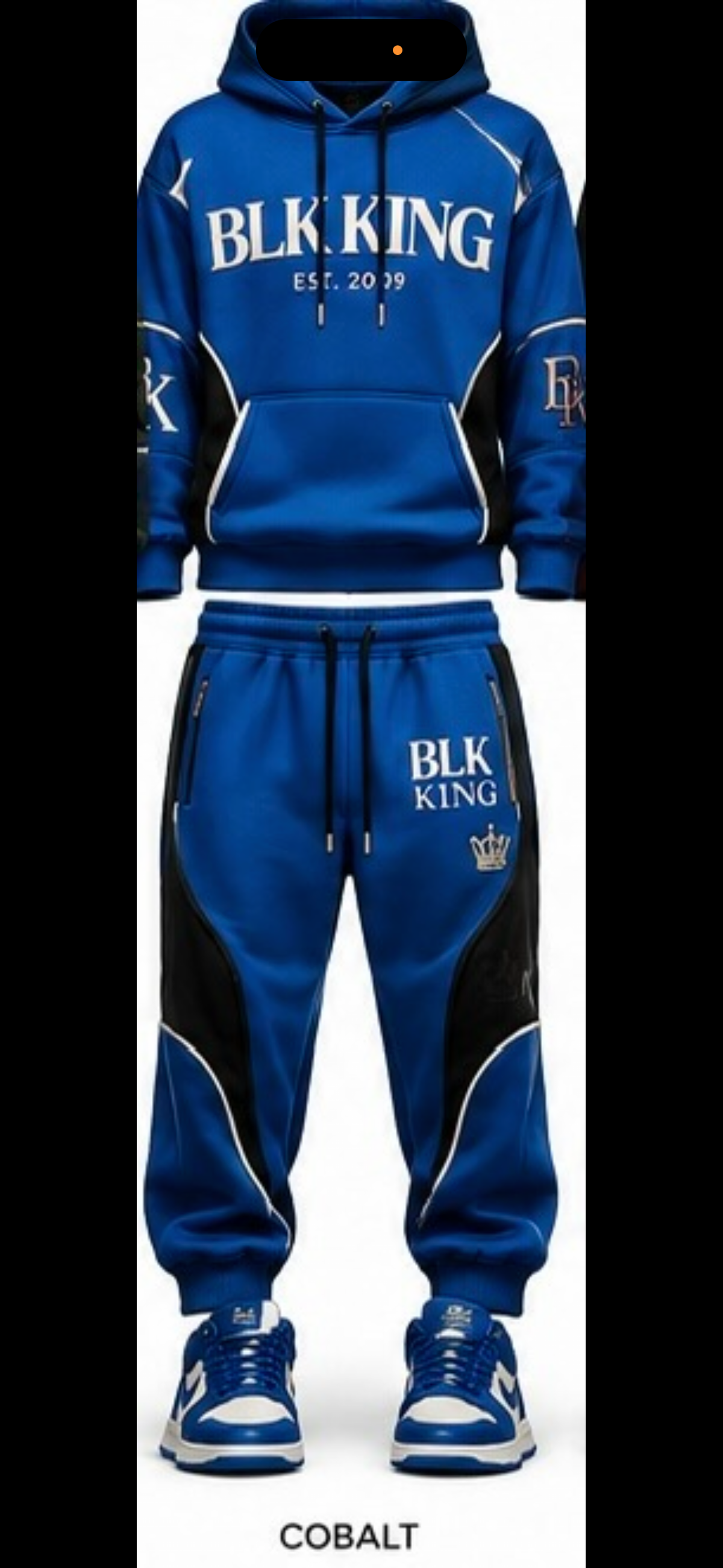 ****PRE-ORDER****  BLK KING ROYAL STANDARD™ HOODIE SET