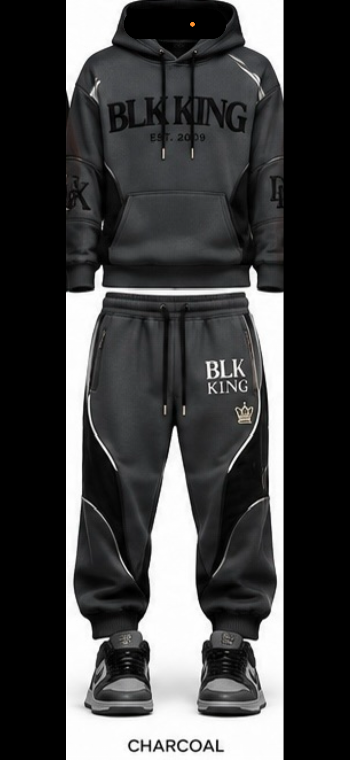 ****PRE-ORDER****  BLK KING ROYAL STANDARD™ HOODIE SET