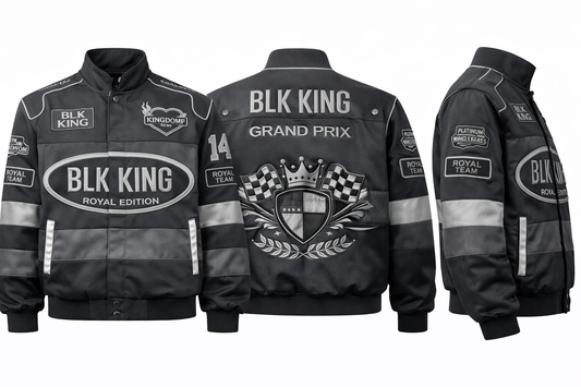 BLK KING “Platinum Grid” RACECAR Jacket