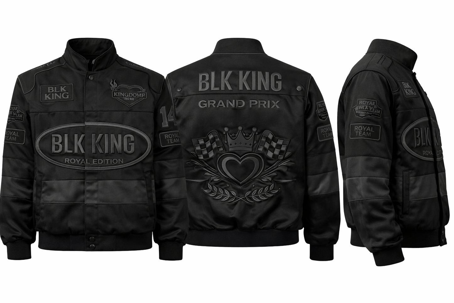 BLK KING “Stealth King Circuit” Racecar Jacket