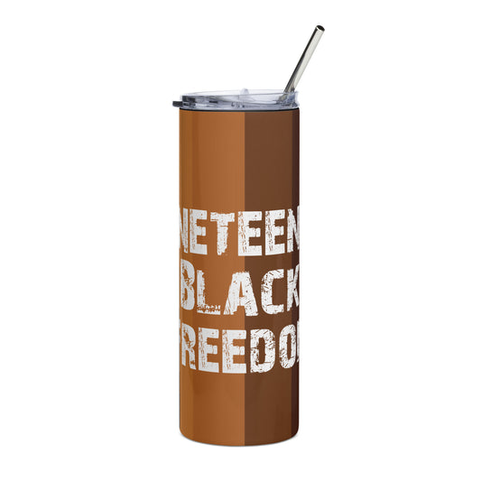 Juneteenth Stainless steel tumbler
