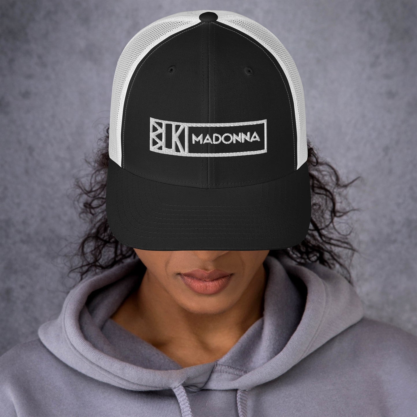 Blk Madonna Trucker Cap